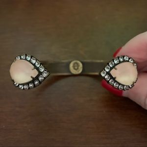 LOREN HOPE Adjustable Cuff Bracelet Baby Pink Stones